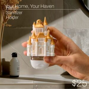 NEW 2026 DISNEY PRINCESS LIT-UP CASTLE SANITIZER HOLDER